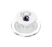 The Joy Of The Lord Is My Strength Scripture Black Cat Kitty PopSockets PopGrip for MagSafe