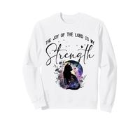 The Joy Of The Lord Is My Strength Scripture Black Cat Kitty Sweatshirt