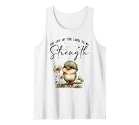 The Joy of The Lord is My Strength Scripture Cute Bird Tank Top