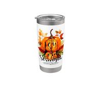 The Joy of The Lord is My Strength Scripture Verse Pumpkin Stainless Steel Insulated Tumbler