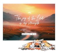 The Joy of The Lord Puzzles 500 Piece Puzzles Jigsaw Puzzles for Adults Educational Game Challenge Toy 500pcs (52x38cm)