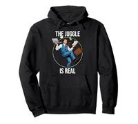 The Juggle is Real Cute Coworker Office Juggler Balance Pullover Hoodie