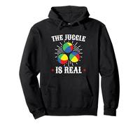 The Juggle is REAL! For Jugglers, Beanbags, Funny Pullover Hoodie