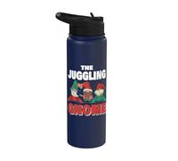 The Juggling Gnome Funny Christmas Juggler Stainless Steel Insulated Water Bottle