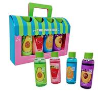 The Juice Box Splash Gift Set, Body Wash Collection, 4 Pack, Avocado Watermelon Papaya Plum, 100ml Each