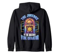 The Jukebox Is The Original Vibe Curator, Vintage Jukebox Zip Hoodie