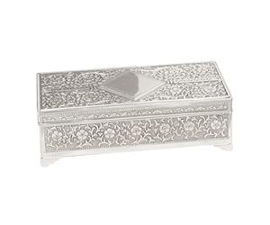 The Juliana Collection Silver Plated Trinket Box JTB100PB