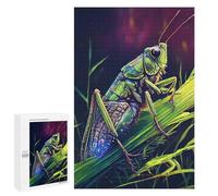 The Jumping Grasshopper - Decorative Wooden Puzzle, 1000 PCS, Mindful Gift for Adults - for Shared Table Time