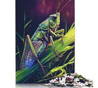 The Jumping Grasshopper Jigsaw Puzzles Puzzles for Adults Kids. 1000 Pieces Impossible Challenge Toy Educational Games Home Decoration for Educational Games Gifts 1000pcs (40x28cm)