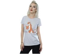 The Jungle Book Classic Shere Khan Cotton T-Shirt Disney Grey XS
