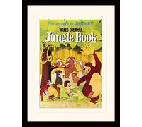 The Jungle Book Jumpin' Mounted & Framed 30 x 40cm Print, MDF, Multi-Colour, 42 x 32 x 2.4 cm