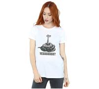The Jungle Book Kaa Yesssss Cotton Boyfriend T-Shirt Disney White XL