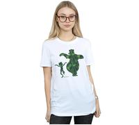 The Jungle Book Mowgli And Baloo Dance Cotton Boyfriend T-Shirt Disney White M