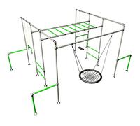 The JUNGLE+ Climbing Frame Monkey Bars from the Monkey Bar Store | Galvanised Steel Construction
