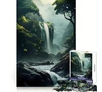 The Jungle WaterFall 1000 Piece Jigsaw Puzzle for Teenagers Smart Game Relaxed Mind Pattern Assembly Santa Wish List (50x75cm)