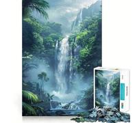 The Jungle WaterFall 1000 Piece Jigsaws for Adults Puzzle Intellect Toy Relaxing Fun Quality Cut Fine Art Piece (38x52cm)