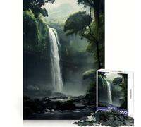 The Jungle WaterFall 1000 Piece Jigsaws for Teenagers Puzzle Wise Think Toy Simple Fun Tight Cut Santa Wish Pick (50x75cm)