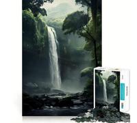 The Jungle WaterFall 1000 Piece Jigsaws for Teenagers Puzzle Wise Think Toy Simple Fun Tight Cut Santa Wish Pick (50x75cm)