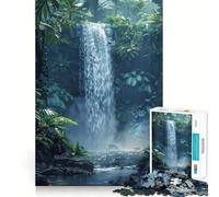 The Jungle WaterFall Jigsaw Puzzles 1000 Pieces for Adults Reason Skill Toy Calm Relax Exact Cut Heartfelt Gift (38x52cm)