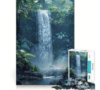 The Jungle WaterFall Teenagers 1000 Piece Jigsaw Puzzle Think Smart Toy Bonding Time Smooth Cut Santa Wish List (38x26cm)