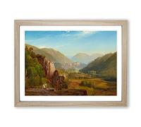 The Juniata By Thomas Moran Classic Painting Framed Print | A2 Oak Framed Wall Art | Ready to Hang | Classic Historical Picture | Living Room Bedroom Lounge Office