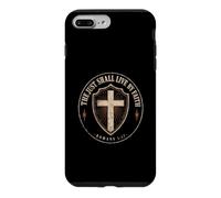 The Just Shall Live By Faith Romans 1:17 Christian Emblem Case for iPhone 7 Plus/8 Plus
