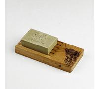 The Just Slate Company Highland Cow Oak Soap Dish & Soap Set