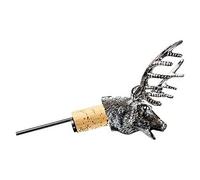 The Just Slate Company JS/WBP/S Stag Wine Bottle Pourer, Stainless Steel