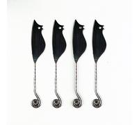 The Just Slate Company Mouse Set of 4 Mini Cheese Knives