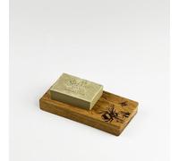 The Just Slate Company Oak Soap Dish & Soap Set - Bee