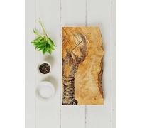 The Just Slate Company Olive Wood Rustic Rectangular Chopping Board - Lobster Olive