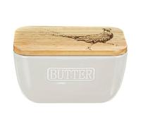 Selbrae House White Butter Dish - Pheasant | Size: 140 cm x 90 cm Selbrae House White 140 cm x 90 cm