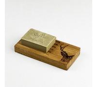 The Just Slate Company Stag Prince Oak Soap Dish & Soap Set