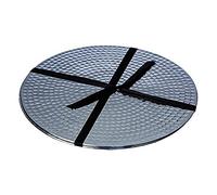 The Just Slate Company Stainless Steel Flat Hammered Placemats, Set of 2, Silver, Size One