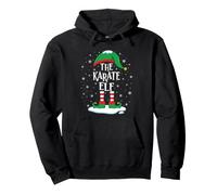 The Karate Elf Christmas Family Matching Xmas Group Funny Pullover Hoodie