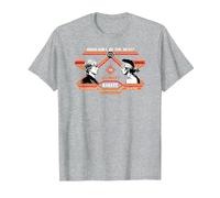 The Karate Kid Johnny VS Daniel All-Valley Karate Movie T-Shirt, Men, Heather Grey, Medium