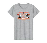 The Karate Kid Johnny VS Daniel All-Valley Karate Movie T-Shirt, Women, Heather Grey, X-Large