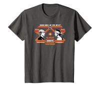 The Karate Kid Johnny VS Daniel All-Valley Karate Movie T-Shirt, Youth, Asphalt Grey, Medium