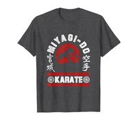 The Karate Kid Miyagi-Do Arched Tree Logo Retro Movie T-Shirt, Men, Dark Heather Grey, X-Large