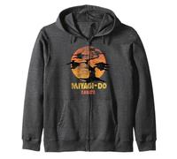 The Karate Kid Miyagi-Do Sunset Logo Vintage Movie Zip Hoodie