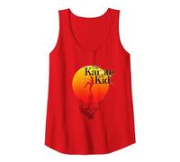 The Karate Kid Sun Gradient Logo Tank Top, Women, Red, Small