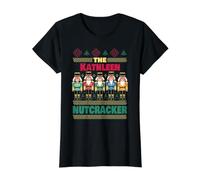 The Kathleen Nutcracker Funny Kathleen Christmas Value Graphic T-Shirt, Women, Black, S
