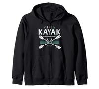 The Kayak Is Calling And I Must Go Whitewater Kayaking Zip Hoodie
