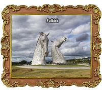 The Kelpies The Helix Falkirk Scotland Travel Souvenir Fridge Magnet City Attractions Refrigerator Magnets