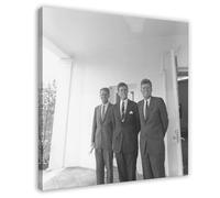 The Kennedy Brothers - John F Kennedy, Ted Kennedy, Robert F Kennedy Poster Bedroom Canvas Decor Print Wall Art Office Room Aesthetic Decor Gift Frame