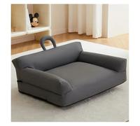 The Kennel Is Universal In All Seasons, Removable And Washable Dog Bed, Medium And Small Dog Nest, Waterproof Pet Sofa(Elegant Grey,S -53x40x20cm)