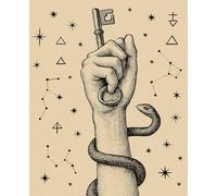 The Key of Knowledge - Vintage Occult Notebook: 7.5×9.25” Narrow-ruled 120 pages