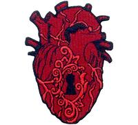 The Key to My Heart Patch Embroidered Badge Iron On Sew On Emblem