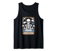 The Keyboard Prophet Skeleton Tarot Coder Meme Tank Top