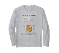 The Keys to Success Lie Within Your Guts Digestive System Long Sleeve T-Shirt
